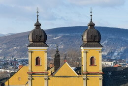 Twin spires, Piarist church, Trenčín