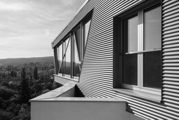 Flat with cantilevered living-room, Bratislava